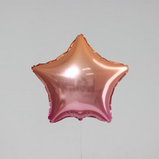 Шар фольгированный звезда Розовый 18 дюймов