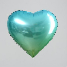 Шар фольгированный  18 сердце градиент 